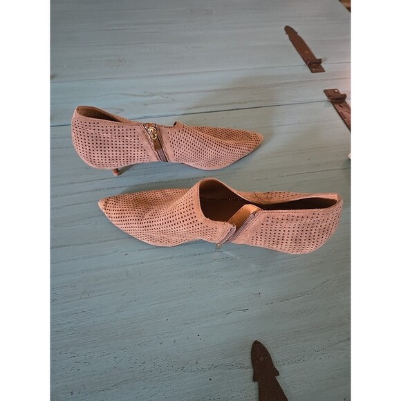 Franco Sarto Women’s Ankle Boots Size 11M Pre-owned Suede With Side Zipper - Picture 2 of 8